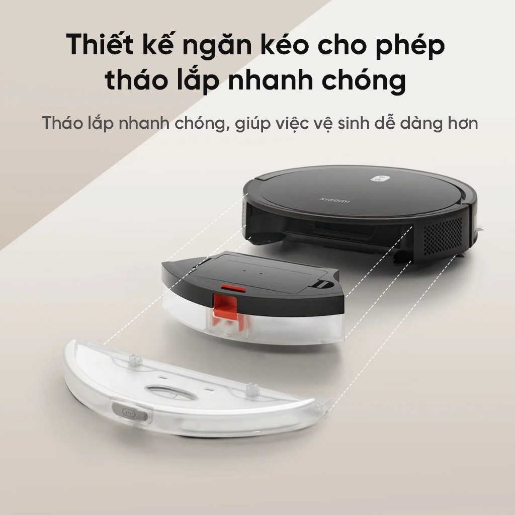 Robot Hút Bụi Lau Nhà Xiaomi Robot Vacuum E5 - Lực hút 2000Pa, 150m2 - Ba Cấp Độ Hút | BigBuy360 - bigbuy360.vn