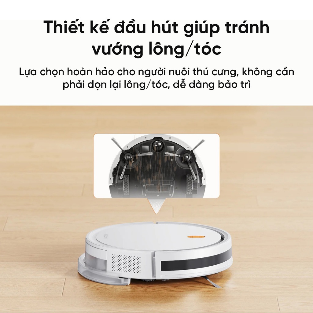 Robot Hút Bụi Lau Nhà Xiaomi Robot Vacuum E5 - Lực hút 2000Pa, 150m2 - Ba Cấp Độ Hút | BigBuy360 - bigbuy360.vn