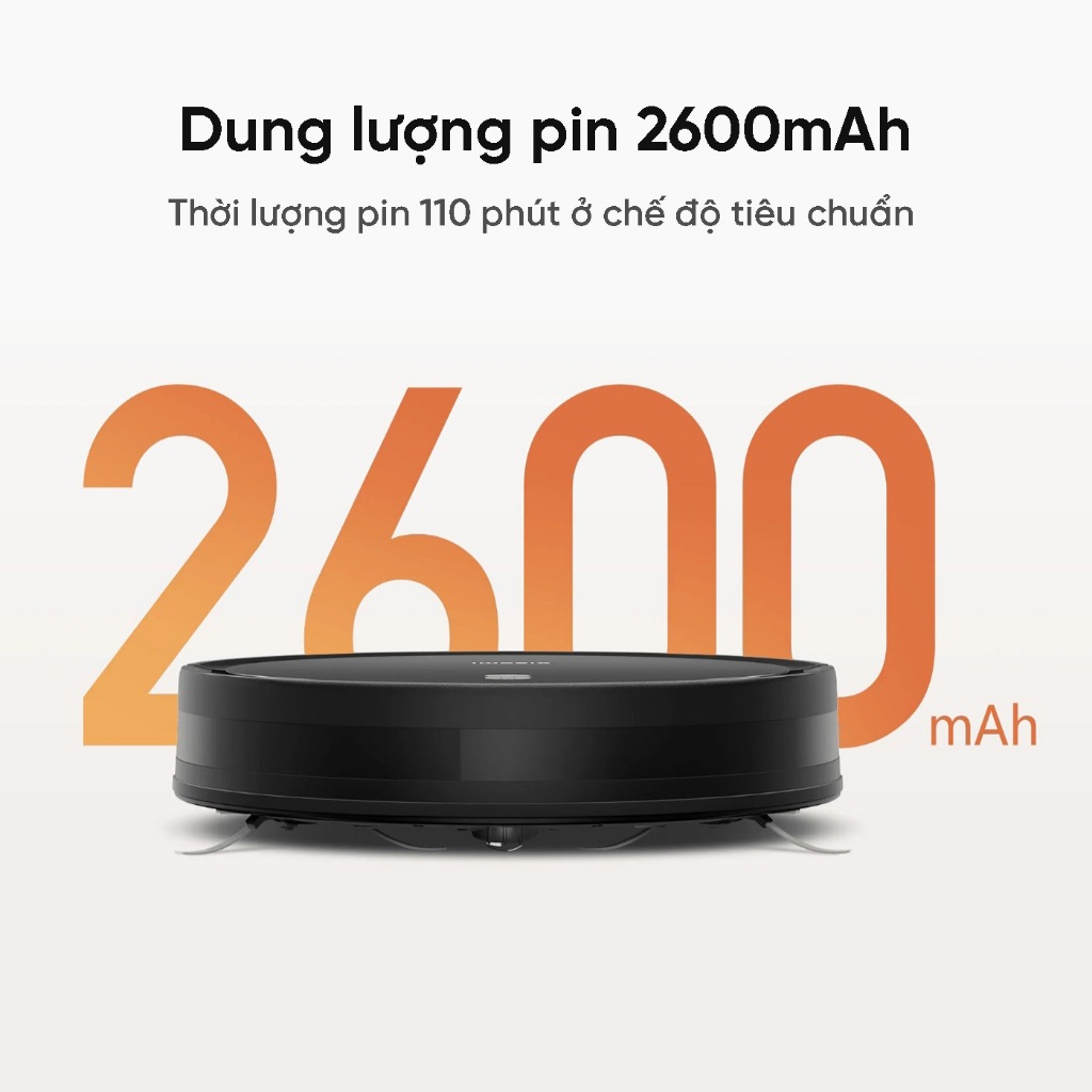 Robot Hút Bụi Lau Nhà Xiaomi Robot Vacuum E5 - Lực hút 2000Pa, 150m2 - Ba Cấp Độ Hút | BigBuy360 - bigbuy360.vn