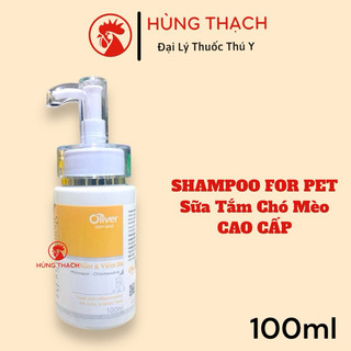 Sữa Tắm Chó Shampoo for pet (100ml) màu vàng cho thú cưng tắm sạch mượt lông