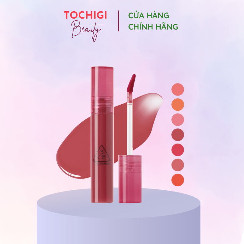 Son Tint Bóng 3CE Drop Glow Gel căng bóng mịn môi