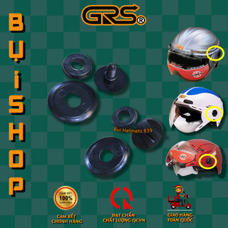 Phụ kiện ốc nón Grs gắn mũ bảo hiểm có kính chắn gió - bộ chốt nón bảo hiểm nửa đầu 1/2 3/4 chính hãng grs