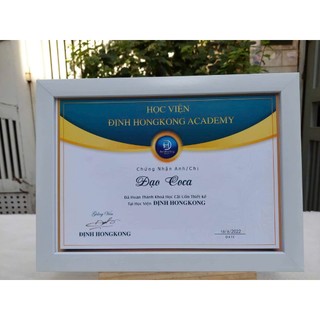 KHUNG BẰNG KHEN A3(30 *42)cm mặt kính hoặc mica