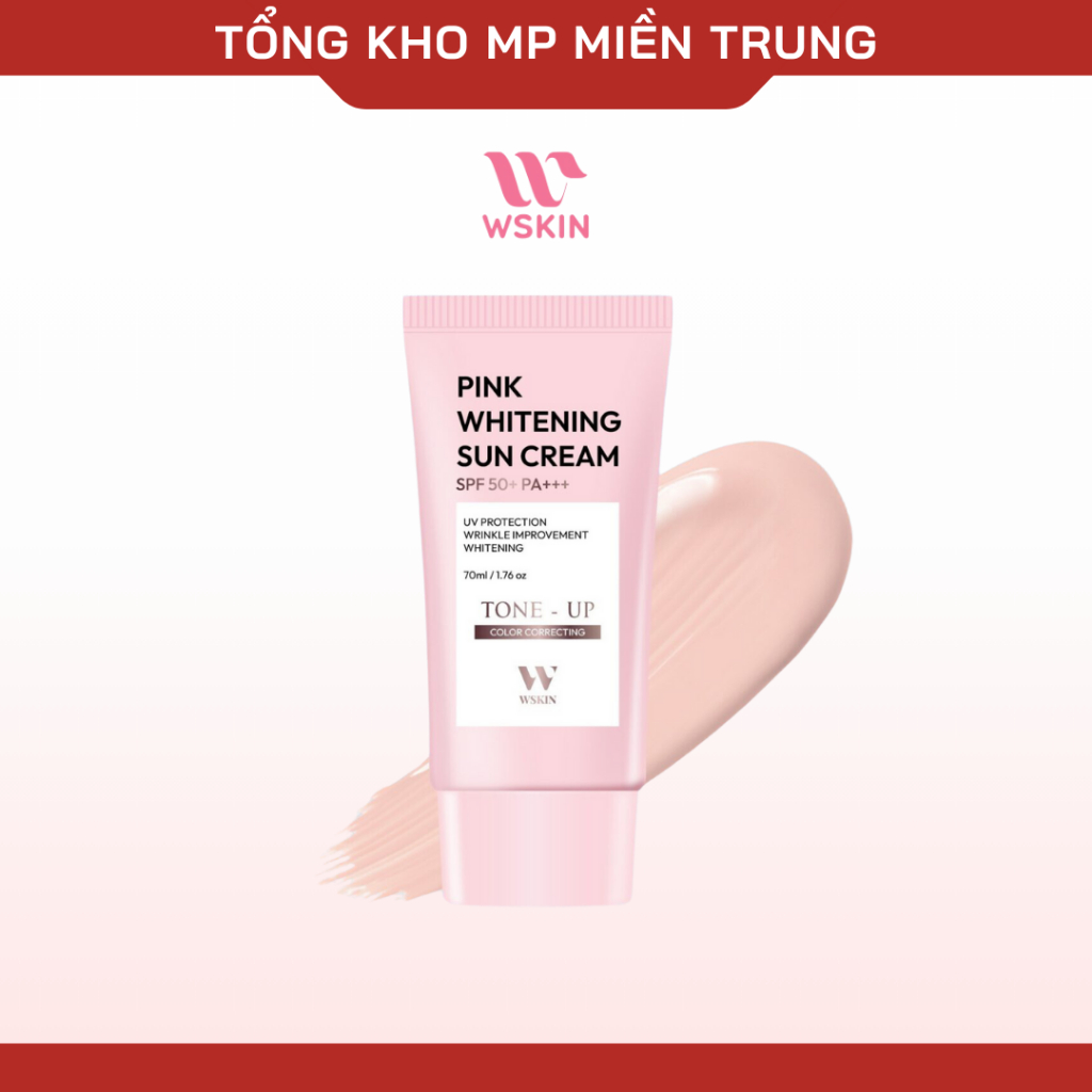 Kem chống nắng dưỡng trắng nâng tone WSKIN Whitening Suncream SPF50+ PA+++