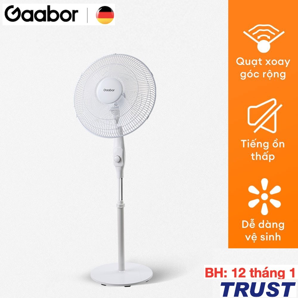 Quạt cây đứng Gaabor FM430M-WH05A xoay tự động với 3 chế độ gió tùy chỉnh - Chính Hãng