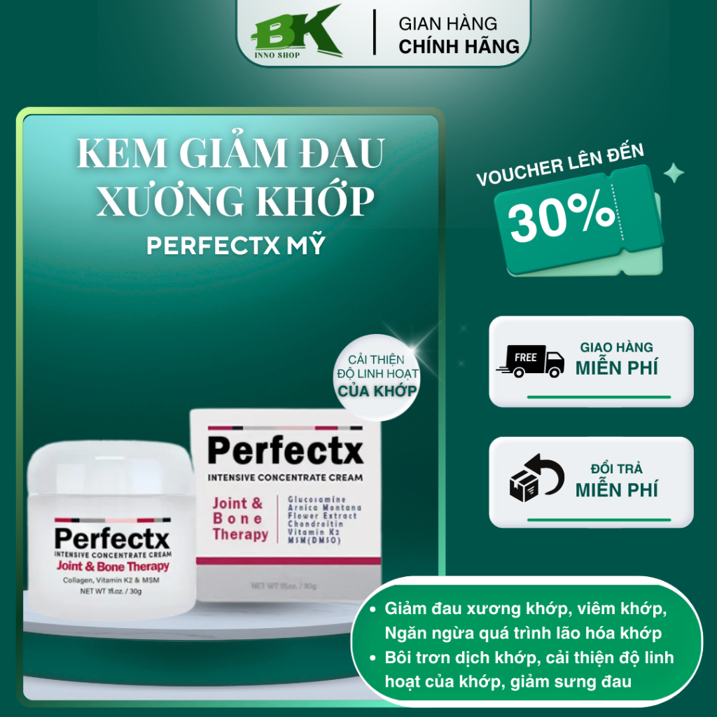 Kem Perfectx Xương Khớp Mỹ Chiết Xuất Thiên Nhiên Giảm Đau Xương Khớp, Viêm Khớp, Ngăn Ngừa Lão Hóa Xương Khớp | BK INNO