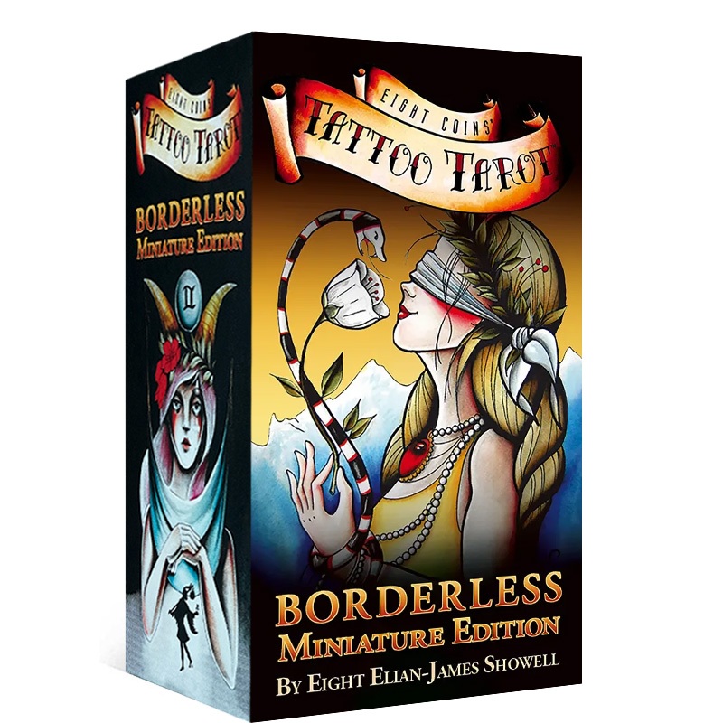 Bộ Bài Eight Coins’ Tattoo Tarot – Borderless Miniature Edition (Mystic House Tarot Shop) - Bài Gốc 