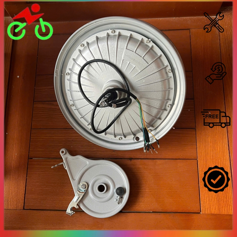 Động Cơ 48V 600W Moka Maoly Dùng Lốp 2.75-10, 14x2.50 Xe Đạp Điện Lõi Đồng, Bánh Motor Sau Moka Phụ 