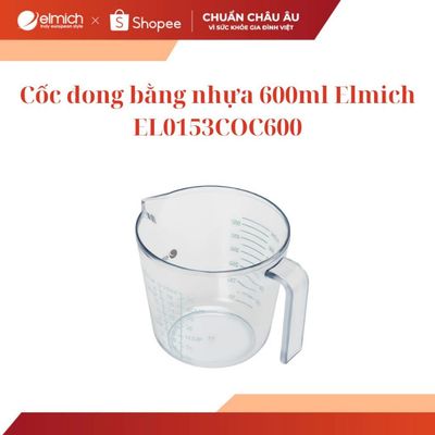 Cốc đong bằng nhựa 600ml Elmich EL0153COC600