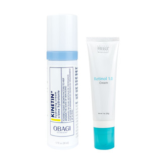 Bộ đôi Kem dưỡng Obagi360 Retinol 1.0 28g & Kem phục hồi Obagi Kinetin+ Hydrating Cream 50ml - Giảm nếp nhăn