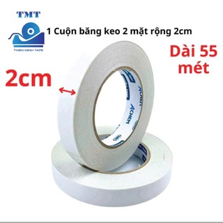 Băng dính 2 mặt 2cm x 50m siêu dai siêu dính