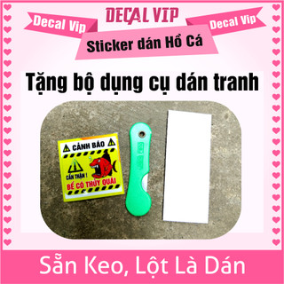 TRANH 3D DÁN HỒ CÁ ( TRANH LƯNG ) _DECAL VIP