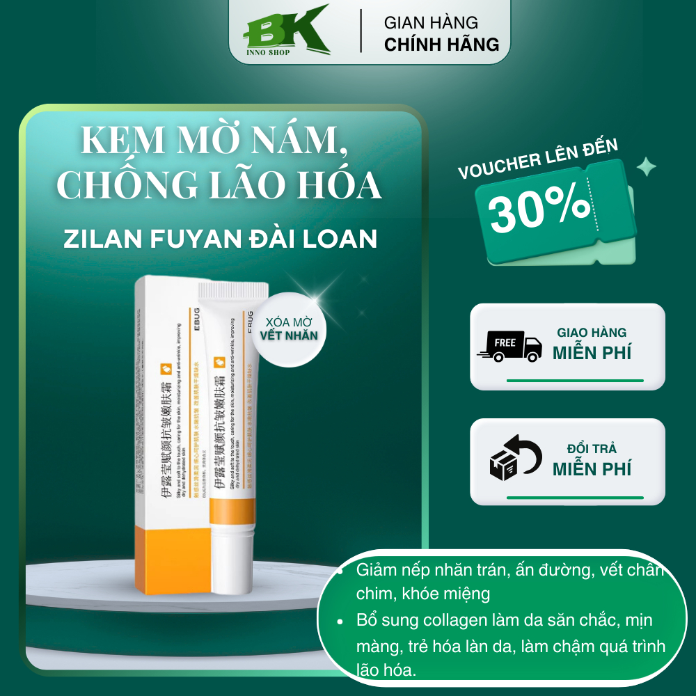 Kem Hỗ Trợ Vết Nhăn Chiết Xuất Thiên Nhiên Zilan Fuyan - Dưỡng Trắng Da Mặt, Chống Lão Hóa Bổ sung collagen | BK INNO