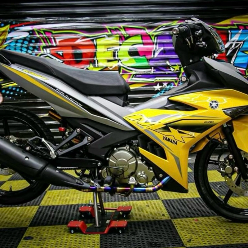 Tem Rờ-i Mx King 150 - xám vàng (Chất Liệu Decal)