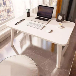  Bàn học gấp gọn mini mặt gỗ chân nhựa thông minh ngồi bệt để giường laptop xếp gọn kích thước 40x60x28cm BBdecor 