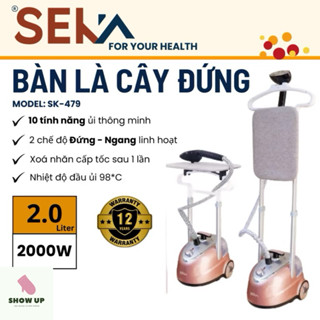 [Chính Hãng] Bàn Là Ủi Hơi Nước Seka SK479 Công Suất 2000W Kèm Bàn Ủi Dung Tích 2L 10 tính năng 2 chế độ