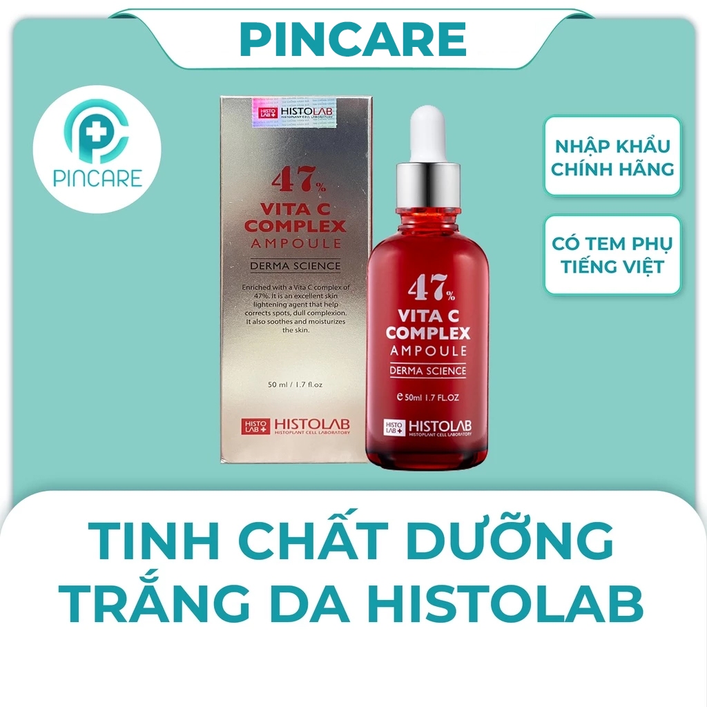 Tinh chất dưỡng trắng da Histolab Vita C Complex Ampoule 47% - Hàng chính hãng - PINCARE Health & Beauty