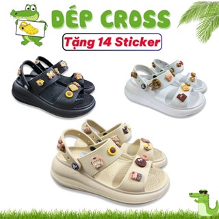  Dép Sandal Mega Crush Dép Nữ Cao 5cm dép cross 2 Quai Ngang Siêu Bền Chống Trơn Trượt   Uzang VN   