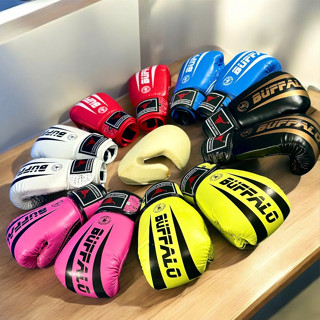Găng Boxing BUFFALO Size 6oz - 12oz lõi đúc cao su non phom ôm tay chắc chắn đằm màu sắ tươi trẻ