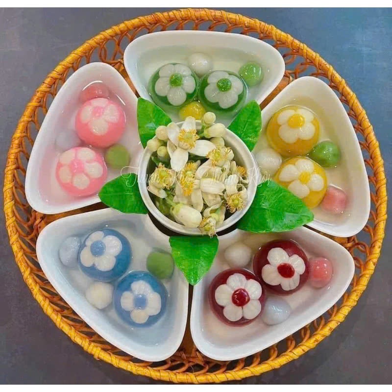 BỘ BÁT ĐĨA HOA MẶT TRỜI 6 MÓN - KÈM KHAY MÂY - SỨ CAO CẤP , SET ĐĨA HOA CÚNG GIA TIÊN