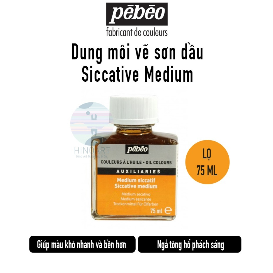 Dung môi sơn dầu PEBEO Siccative Medium 75ml