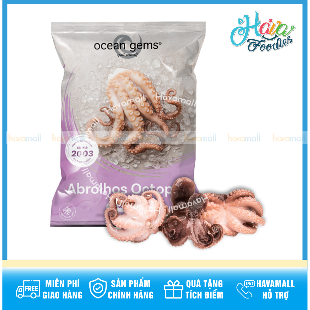 Bạch Tuộc Baby Đông Lạnh Ocean Gems 800g – Frozen Baby Octopus