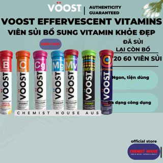 [20 V] VOOST Effervescent Vitamins Viên Sủi Bổ Sung Vitamin Tổng Hợp Toàn Diện Collagen Multi Energy Vitamin B Magnesium