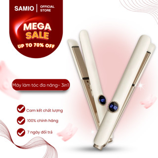 Máy Là Duỗi tóc công nghệ mới bảo vệ tóc, Máy Uốn Duỗi, Ép Là Tóc Tạo Kiểu Tóc Cao Cấp Màn Hình Led Hiện Thị - SAMIO DT2