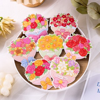 Combo 10 Thiệp hoa chúc mừng đơn giản họa tiết dễ thương  -  Thiệp bó hoa cám ơn - Thiệp hoa sinh nhật- thiệp gắn bó hoa