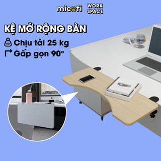 Kệ Mở Rộng Bàn Micofi, Kệ Bàn Phím Làm Việc, Kê Để Nối Kẹp Laptop Máy Tính Đa Năng Bằng Gỗ Gấp Gọn 90° Chịu Tải 25 Kg