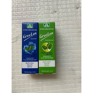 Xịt Thơm Miệng Thảo Dược GREELUX [Chai 12ml] Extra Cool / Fresh Mint Cool