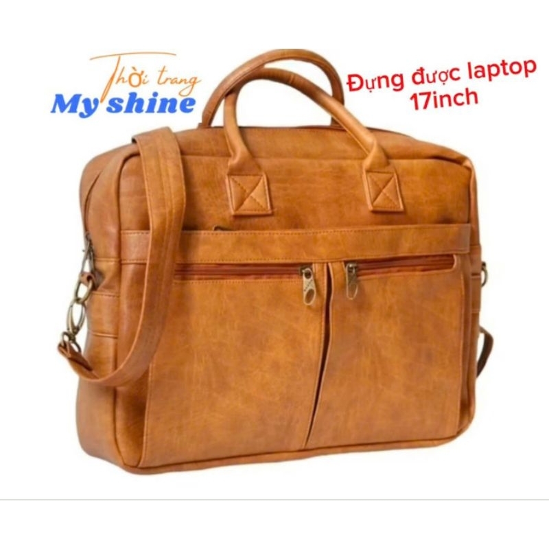 Cặp da laptop 17 inch ,túi da laptop văn phòng công sở sang trọng và  thanh lịch