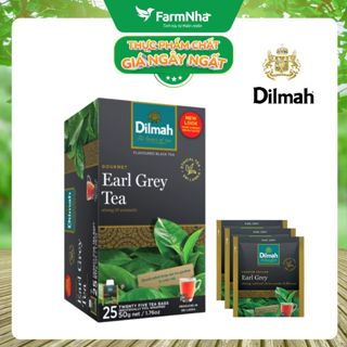 Trà Dilmah Premium Ceylon Earl Grey Bá Tước 50g 25 túix2g Túi Bạc Riêng Biệt - Tinh Hoa Trà Bá Tước
