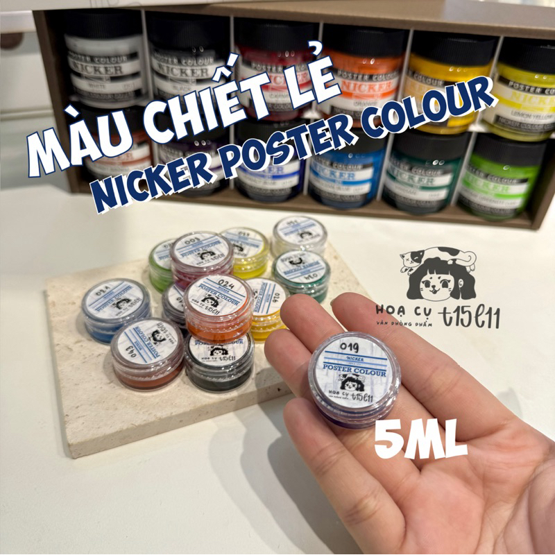 [t15l11] LẺ MÀU vẽ Poster Nicker "Ghibli" 5ml