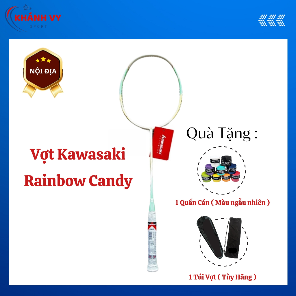 Vợt Cầu Lông Kawasaki Rainbow Candy ( Nội Địa )