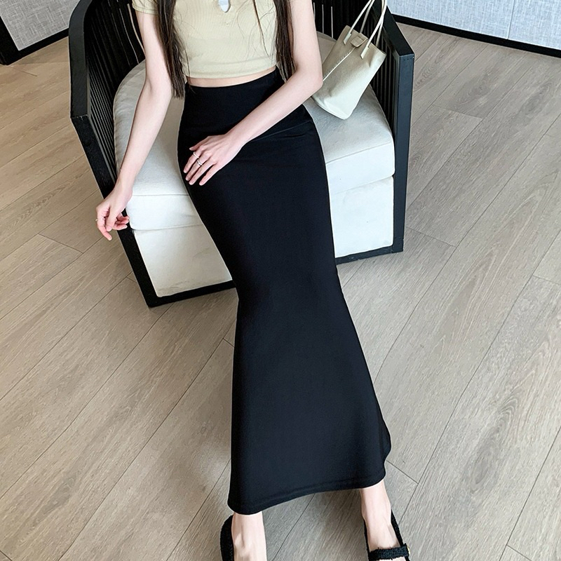 Chân Váy Đuôi Cá Dáng Dài Chất Liệu Houndstooth Tăm Hàn 5D Nhập - Chân Váy Đuôi Cá BOOCHIC - Dễ Phối Đồ Dành Cho Nữ | BigBuy360 - bigbuy360.vn