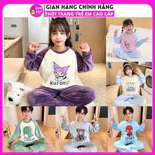  Bộ quần áo Lông Cừu mềm mịn cho Bé hình kuromi đáng yêu 