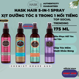 Xịt Dưỡng Tóc Hask 5-in-1 Phục Hồi Tóc Khỏi Hư Tổn Mềm Mượt Tóc 175ml Hàng Úc