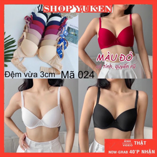  ♥️ Đồ Lót Nữ ♥️A024. Áo Ngực Trơn Dày Vừa 3cm  Áo lót Boya Nâng Ngực Hàng Việt Nam Chất Lượng 