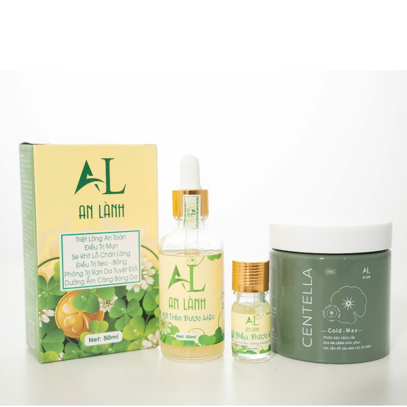 Combo Triệt Lông An Lành - Wax Lông 350gr Và Mỡ Trăn 50ml