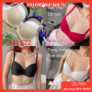  A522 Trơn  .Áo Ngực Boya đệm 1cm Có Gọng Mút Mỏng Nâng Ngực. Áo Lót Trơn Đệm Mỏng Hàng Việt Nam 