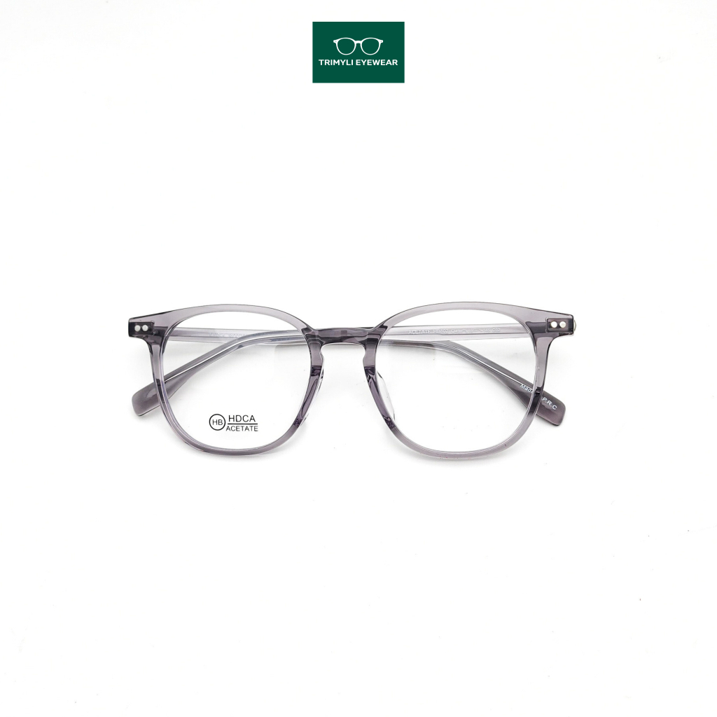 Gọng kính vuông tròn nhựa acetate kính mắt nam nữ Trimyli Eyewear HB802