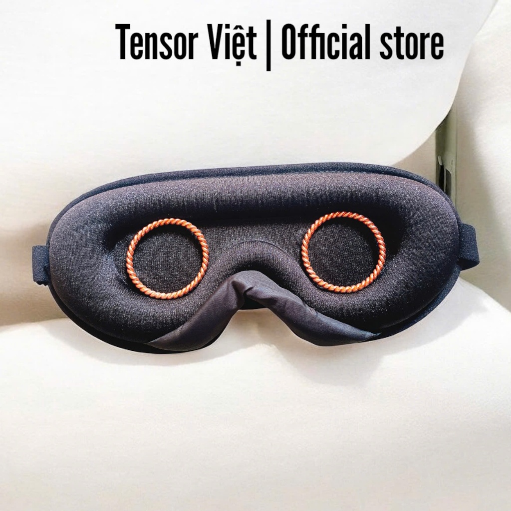 (Phạm Tráng Tensor Việt) Bịt mắt ngủ Tensor Việt đệm mềm hỗ trợ thư giãn kết hợp 2 vòng tensor rings