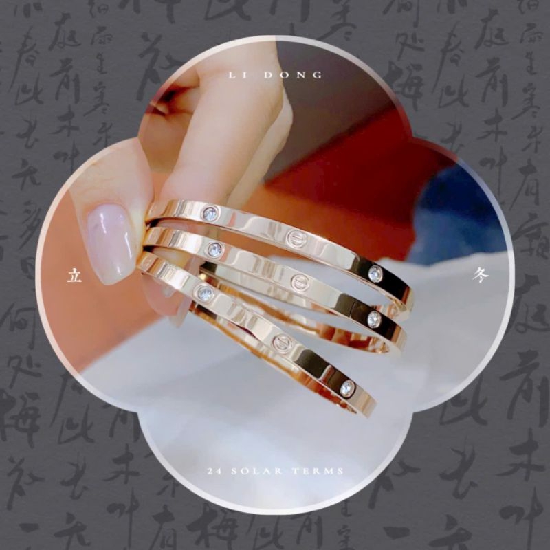 VÒNG TAY CATIER BẢNG MỎNG