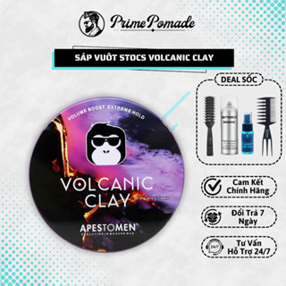 Sáp Vuốt Tóc Nam Volc.anic Clay 80g - Giữ Nếp 24h, Mùi Hương Nhẹ Nhàng, Phù Hợp Mọi Kiểu Tóc