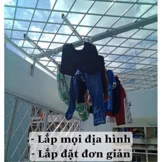 Giàn phơi thông minh Rèm Trung Tín siêu bền và trợ lực