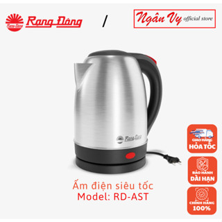Ấm điện siêu tốc Rạng Đông Inox 304 dung tích 1.2L - 1.8L