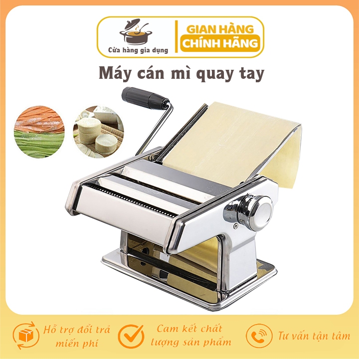 Máy cán mỳ, máy cắt mì sợi, máy cán mỏng bột làm bánh canh, mì tươi đa năng
