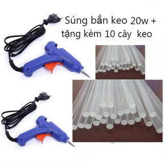 Súng Bắn Keo Nến Silicon G-Star 20W Và 10 Cây Keo Sửa Chữa Gia Đình Tiện Dụng