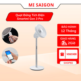 Quạt đứng tích điện smartmi gen 2s | gen 3 | gen 3 pro - bản quốc tế - bảo hành 12 tháng
